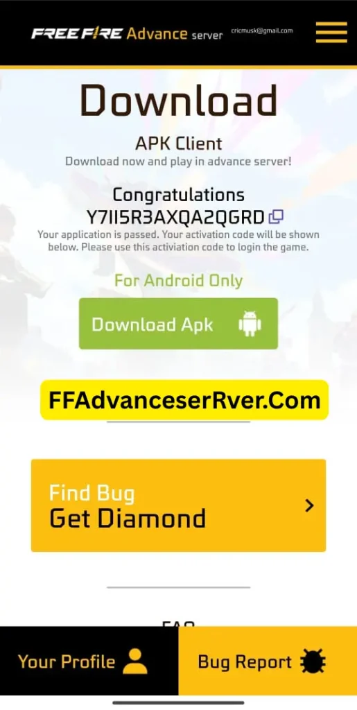 FF Advance Server OB49 - Download APK Official New Update 2025